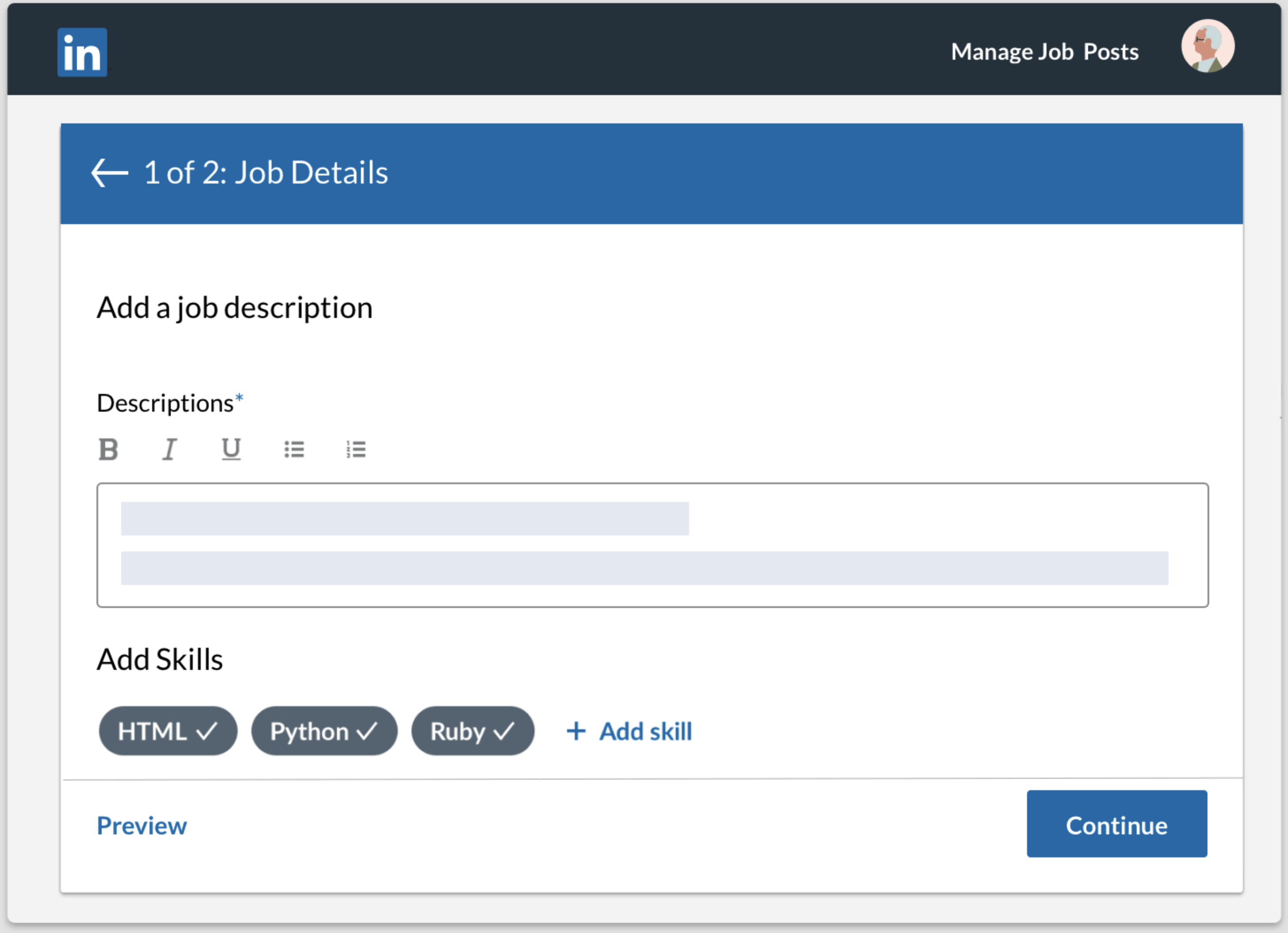 screenshot of LinkedIn Jobs